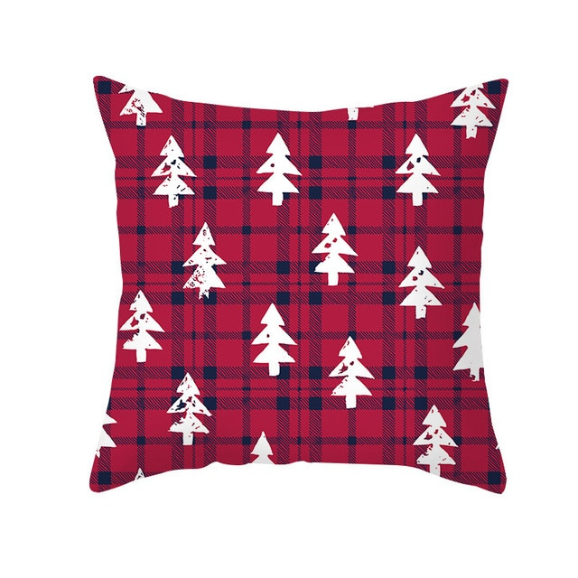 Christmas Cushion - Red Pattern