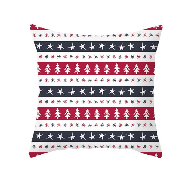 Christmas Cushion - White Pattern