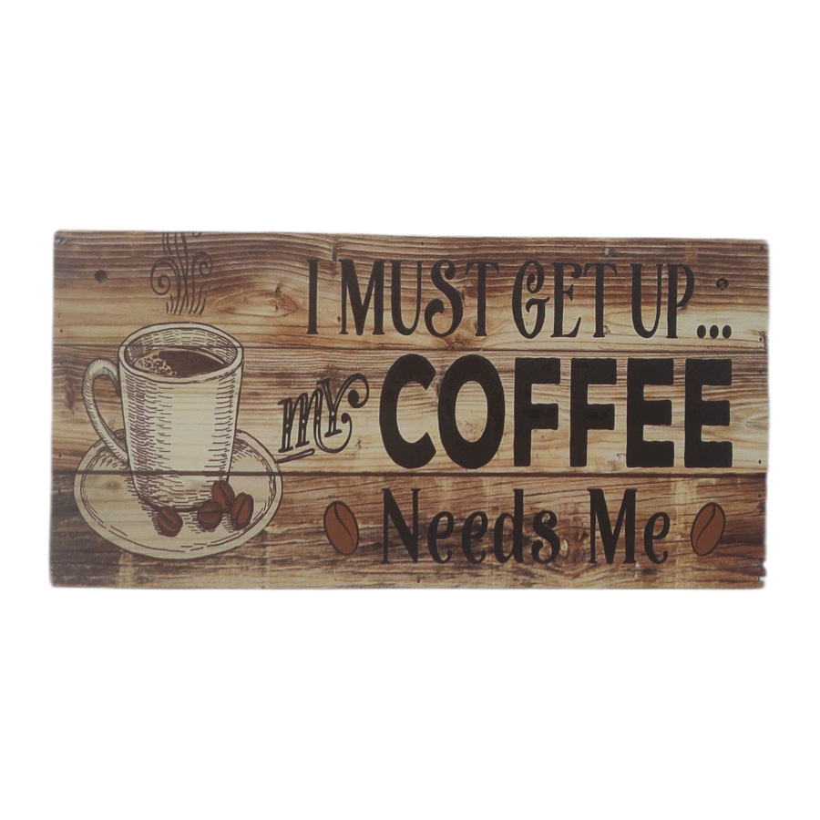 Coffee lovers - Wooden hanging sign